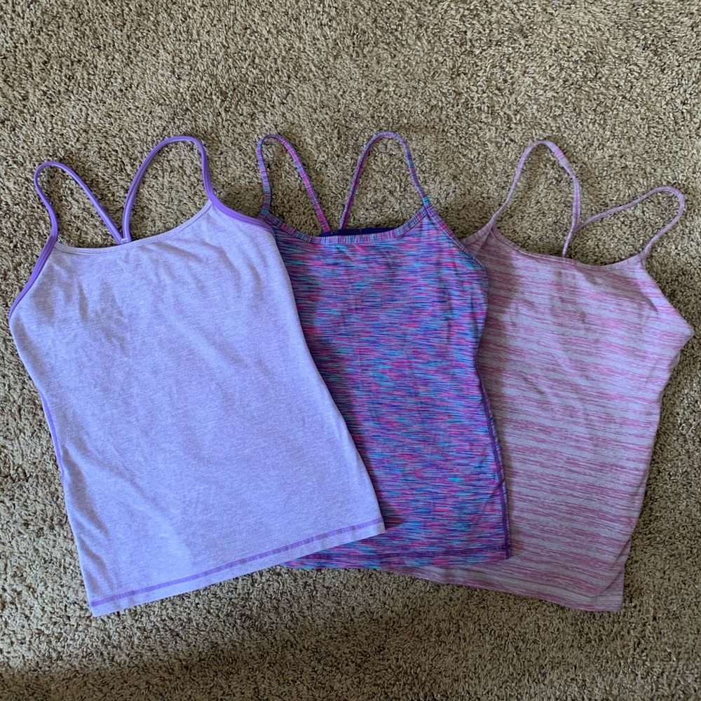 Lululemon Power Y Tank- 3 TOP BUNDLE SIZE 8